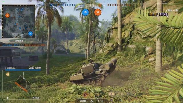 World of Tanks Console T-55 Enigma (Cold War) over 5k damage + 1,3k assistance смотреть онлайн