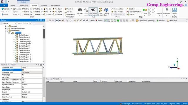 Random & Modal Vibration Analysis of Girder Assembly Using ANSYS # Part 1 смотреть онлайн