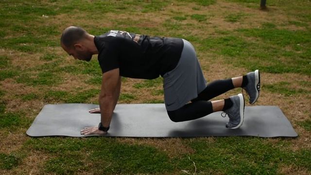 Hover Kick Out To Plank (≈40s⏱️ Excercise Tutorial Series)