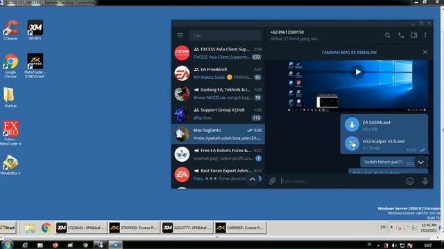 Cara login VPS dan masukkan EA atau Robot forex di mt4 yg ada di VPS смотреть онлайн