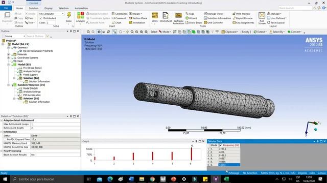 Análisis de un eje con la herramienta Random Vibration en ANSYS смотреть онлайн