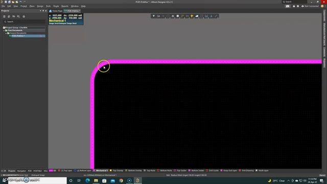 How to make Round Shape or Curve PCB in Altium смотреть онлайн