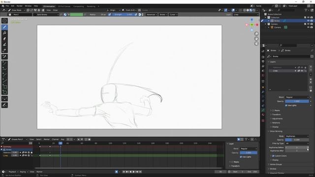 Blender Grease Pencil Animation Tutorial for Beginners (Blender Grease Pencil Animation Walkthrough смотреть онлайн