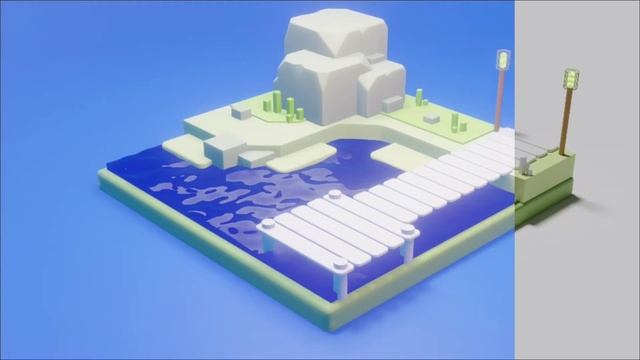 Blender 2.9 modeling beach. смотреть онлайн