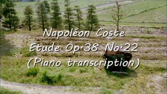 COSTE Etude Op. 38 No. 22 (piano transcription) смотреть онлайн