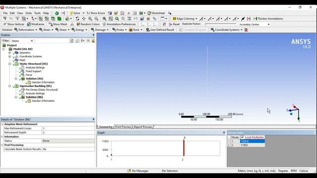 ANSYS Tutorials - Buckling Analysis of Columns with different cross-sections смотреть онлайн
