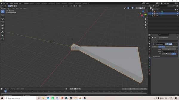 Blender - problem with simple deform solved