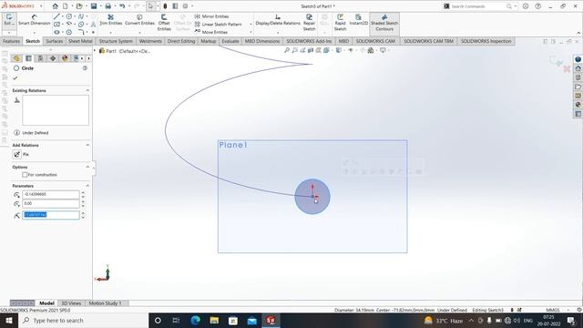 SWEPT SURFACE HINDI SOLIDWORKS #3 #swept #swept_surface_hindi смотреть онлайн
