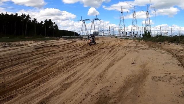 Мотокросс Детская тренировка в поселке Большое Козино смотреть онлайн