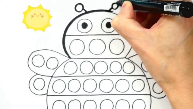 Drawing Bees POP IT for kids/Bolalar uchun asalarilar POP IT chizish/Рисунок пчелы POP IT для детей смотреть онлайн