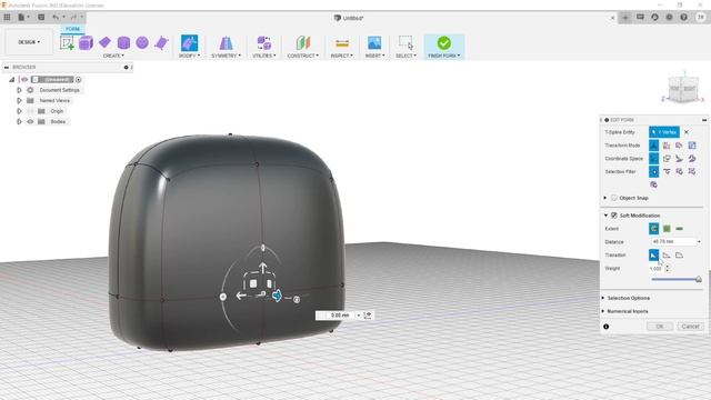 Free Form Modeling in Fusion 360 смотреть онлайн