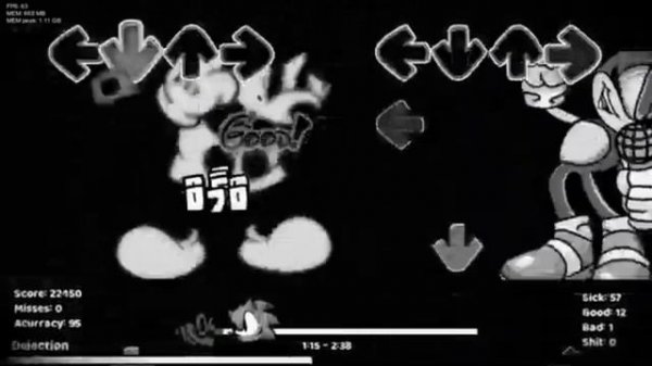 Fnf Mickey Mouse vs Sonic but he sings it