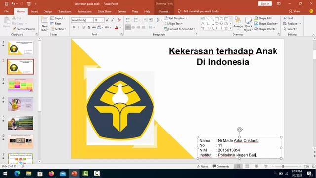 Pemaparan Materi Mengenai Kekerasan Terhadap Anak dan Tutorial Pembuatan PPT смотреть онлайн