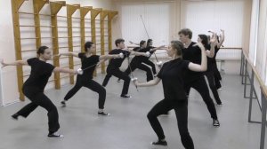 Контрольный урок дисциплины "Сценическое фехтование" 3 курс 1 семестр