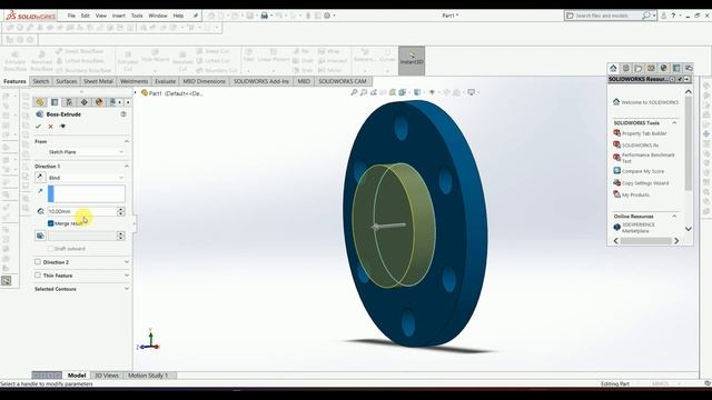 SOLIDWORKS TUTORIAL EX -19 IN HINDI смотреть онлайн
