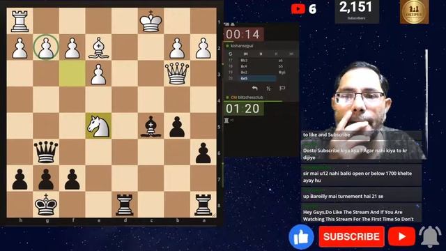 Bullet Chess Game with Subscribers| lichess.org смотреть онлайн