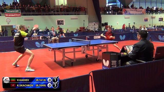 1.ГАДИЕВ - СКАЧКОВ #RUSSIAN #Championships #tabletennis #настольныйтеннис смотреть онлайн