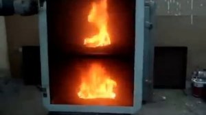 Пиростикер. Эксперимент ЦСC Горение в большом ящике