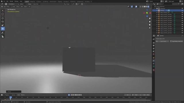 Blender Kollision (Timelaps)