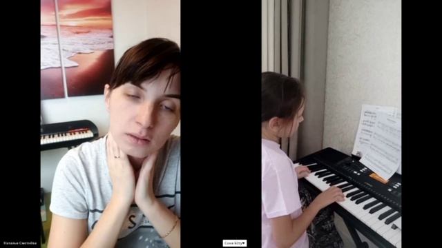 С Софией разучиваем "Happy birthday🎂" из моего Сборника аранжировок, 1 часть смотреть онлайн