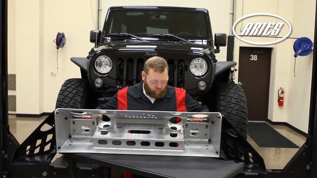 ARIES Jeep® Wrangler: Modular Front Bumper смотреть онлайн