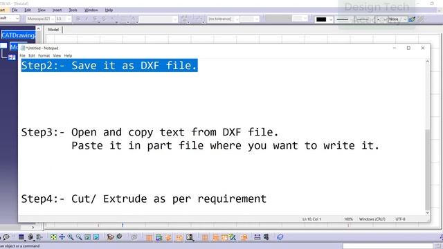 How to write text in CATIA? Tutorial смотреть онлайн