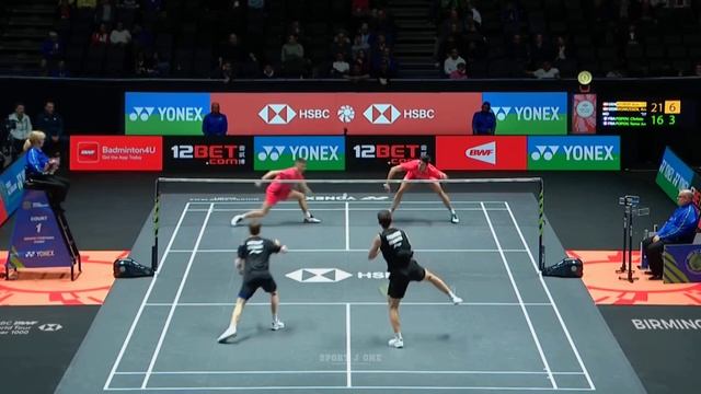 Badminton Astrup/Rasmussen Vs Popov/Popov All England Open 2024