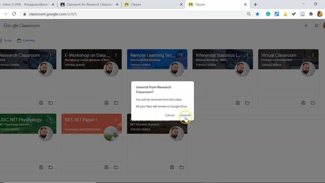 Unenroll from a Google Classroom - Tutorial смотреть онлайн