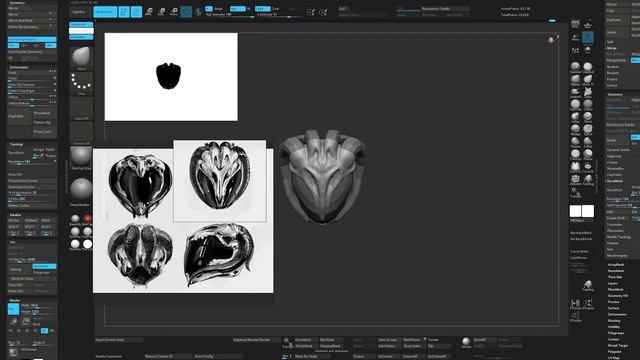 Demon Motorcycle Helmet: Creating an Amazing 3D Model in Cinema4D and Zbrush - Timelapse Video смотреть онлайн
