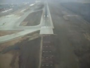 Ан 12. Взлёт, вид из кормы