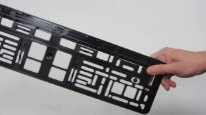 Рамка для ГОС. номерного знака пластик двусостовная ARS STYLE черная тиснение золото