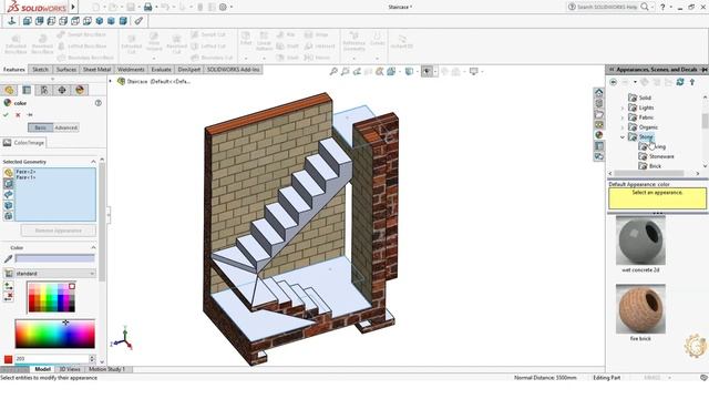 How to Rendering for Staircase using Solidworks.@CADMonkeys смотреть онлайн