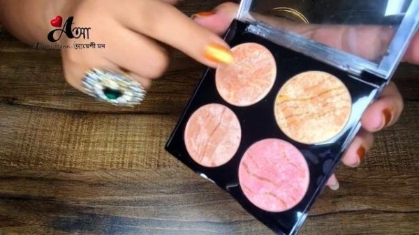 Makeup Revolution London Cheek Kit Bronzer and Highlighter Palette swatches| Unboxing & review