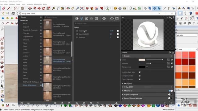 #sketchuptutorials Sketchup & Vray Next Materials, bedroom model смотреть онлайн