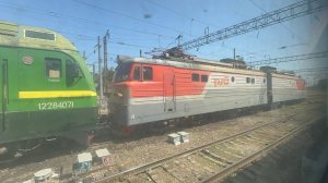 «Зелёный Дончак, ВЛ10!» Ст.Дербент - ст.Араблинский (из окна ЭД4М)