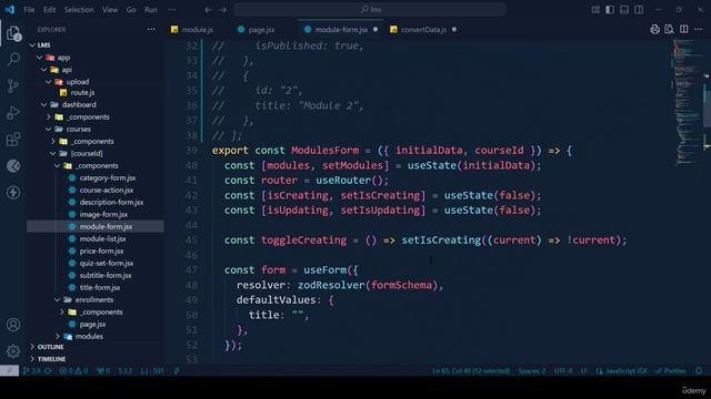116 -Module Creation, Reordering of Modules Part 4 смотреть онлайн