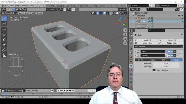 Blender Quick Tip Adding texture with Remesh and Displace смотреть онлайн