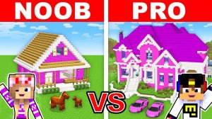 ДОМ НУБА ПРОТИВ ДОМ ПРО КАК ПОСТРОИТЬ ДОМ в МАЙНКРАФТ ДЕВУШКА ВИДЕО ТРОЛЛИНГ MINECRAFT Евгенбро