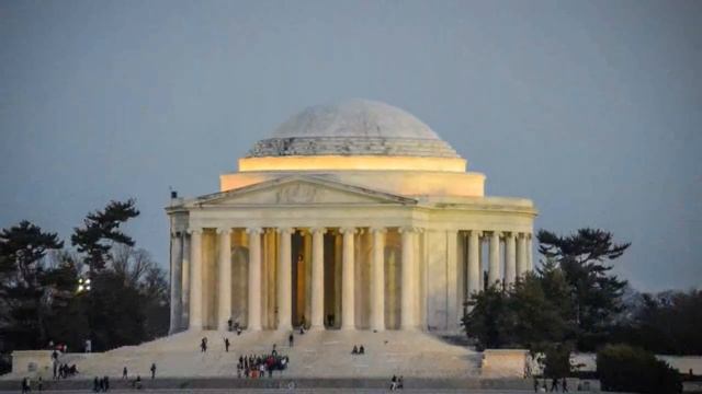 Visiting Thomas Jefferson Memorial, Building in Washington, D C , United States of America смотреть онлайн