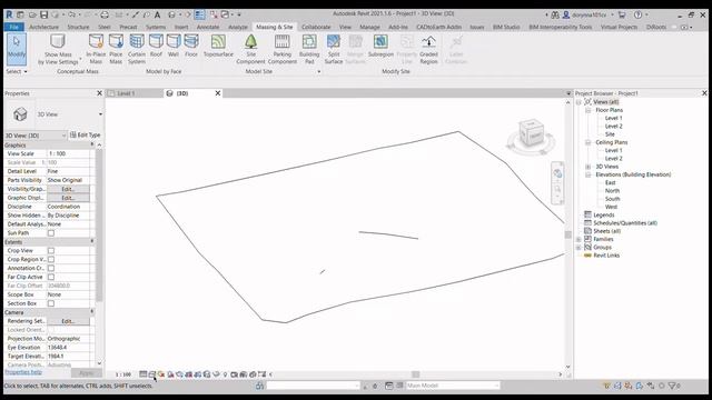 Create 3D terrain from contour lines (Cadmapper + Autocad + Revit) | Tutorial 001 смотреть онлайн