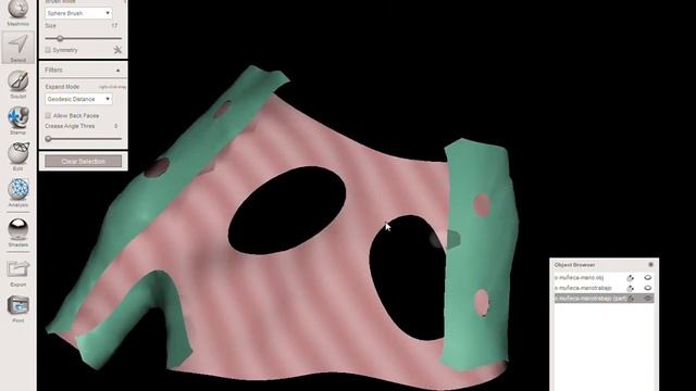 Autodesk Meshmixer Modelo muñeca mano obj 2022 03 20 10 15 59 смотреть онлайн