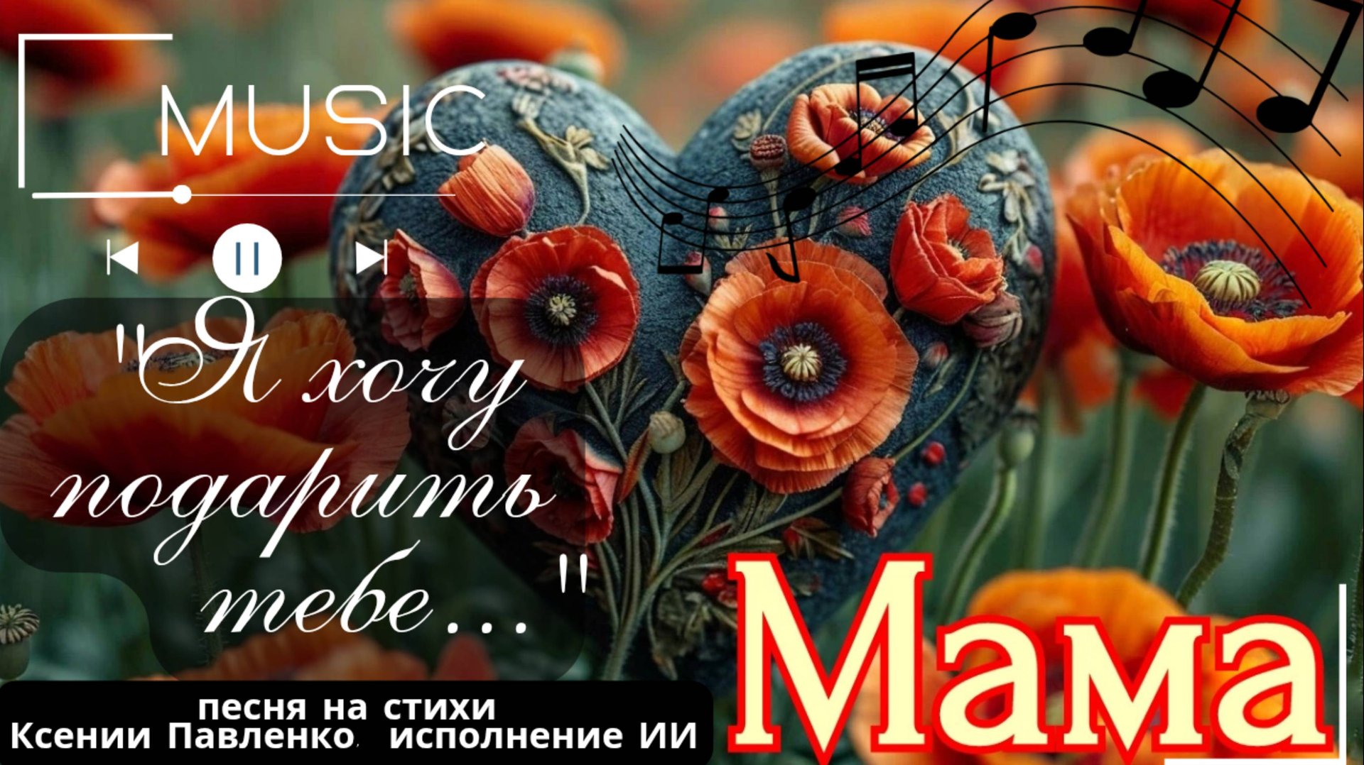 8 марта. Песня для мамы "Я хочу подарить тебе..." на стихи Ксении Павленко смотреть онлайн