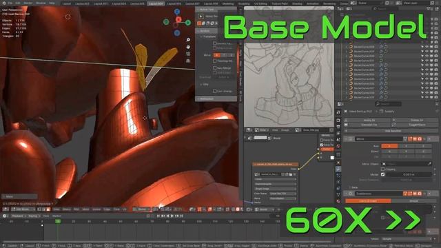 Gravadivus Character Timelapse [Blender 3D Modelling] смотреть онлайн
