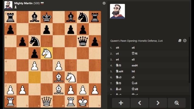 I defeated Mighty Martin - chess.com bot - in 18 moves. смотреть онлайн