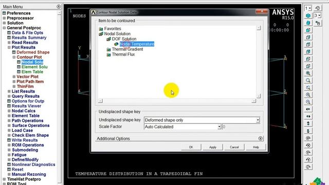 Temperature Distribution in a Trapezoidal Fin - ANSYS смотреть онлайн