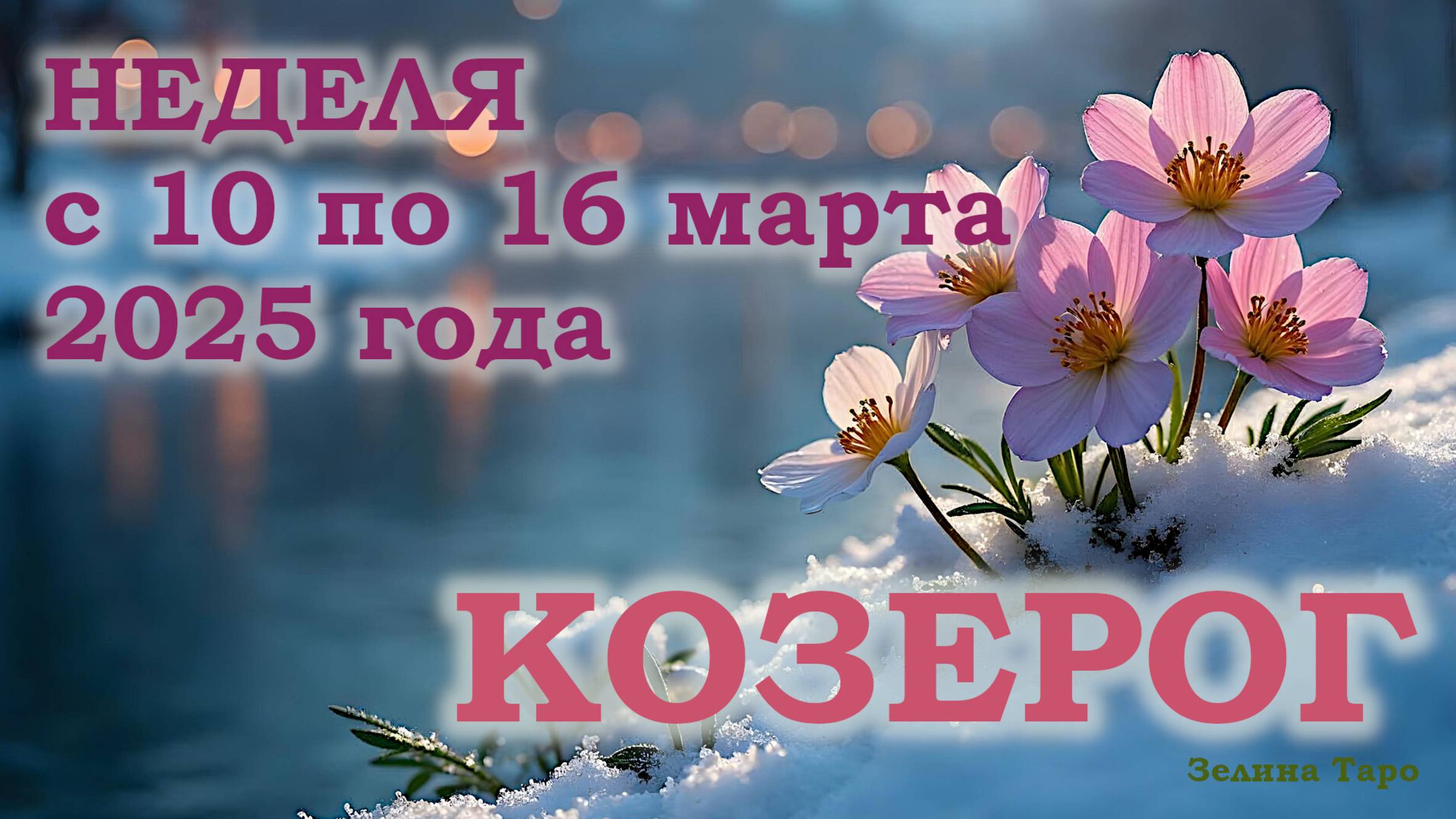 КОЗЕРОГ | ТАРО прогноз на неделю с 10 по 16 марта 2025 года