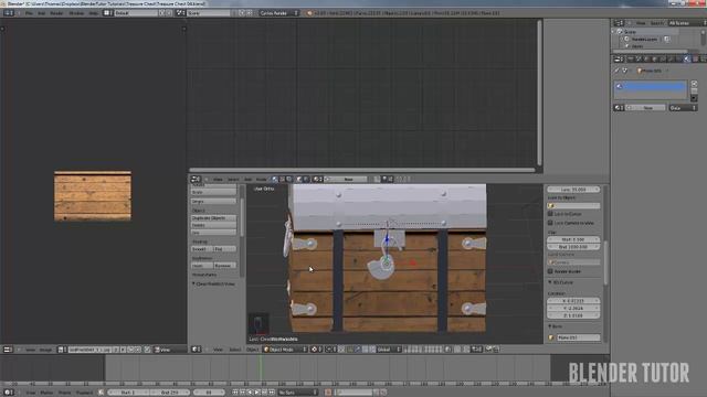 How to Texture a Treasure Chest in Blender - Part 1 смотреть онлайн