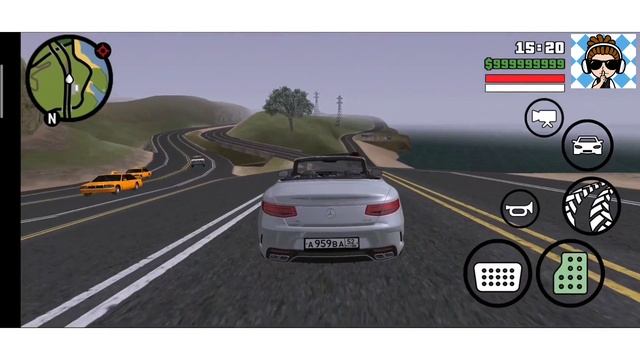 Mercedes-benz s63 cabrio • MOD Skin Mobil GTA San Andreas Android смотреть онлайн