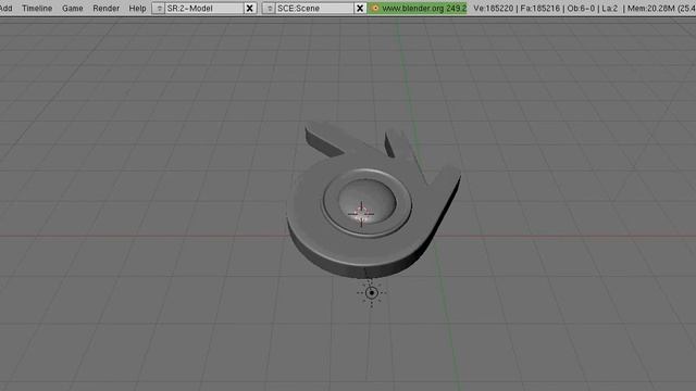 Nice litle mesh. Blender Icon 3D model смотреть онлайн
