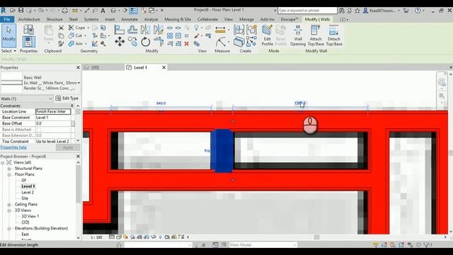 Revit Villa No. 1 _ Step 8 _ Finishing the Inclined Mass Exterior and Interior Walls смотреть онлайн